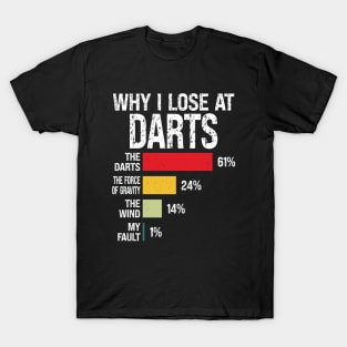 Why I Lose At Darts Player T-Shirt